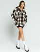 RVCA Buffy Womens Plaid Sherpa Jacket image number 4