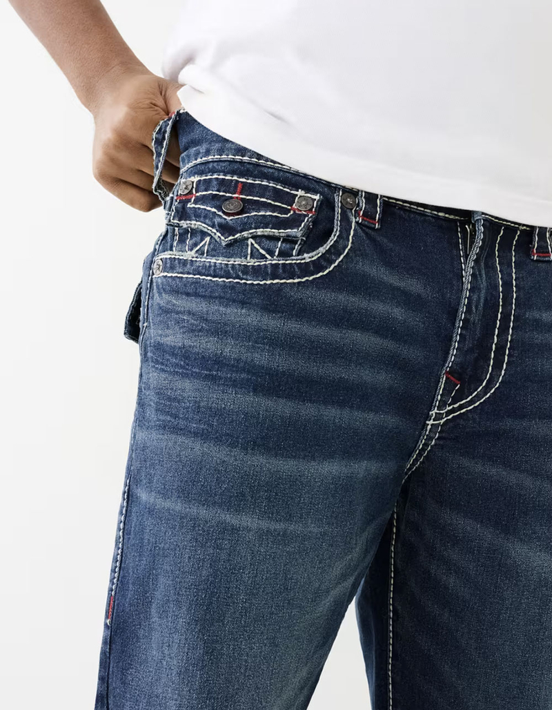 TRUE RELIGION Ricky Big T Flap Mens Relaxed Straight Jeans image number 5