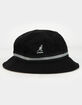 KANGOL Stripe Lahinch Mens Black Bucket Hat image number 1