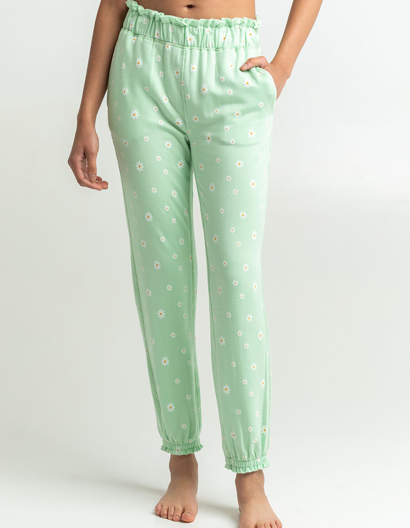 SKY AND SPARROW Printed Cozy Womens Jogger image number 1