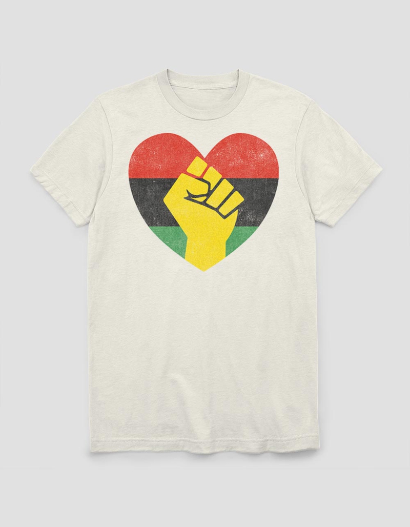 JUNETEENTH Heart  Unisex Tee image number 0