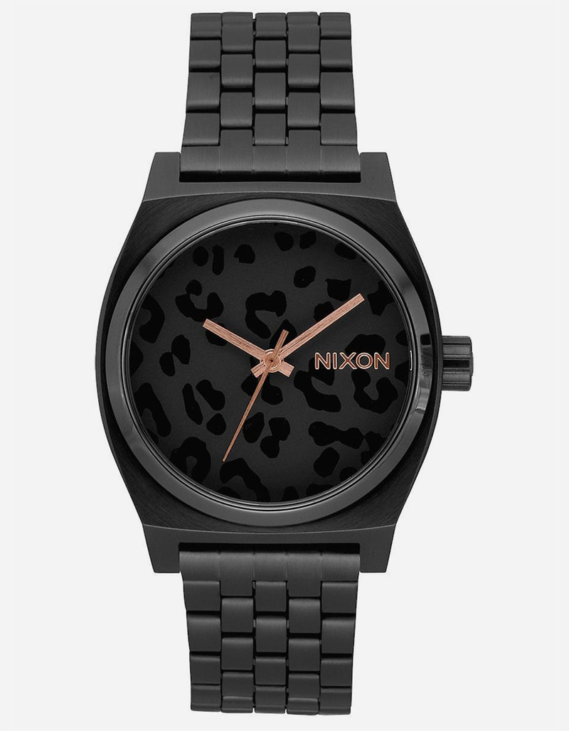 NIXON Time Teller All Black & Cheetah Watch image number 0