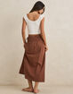 RHYTHM Alana Womens Tie Side Maxi Skirt image number 4