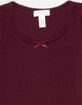 FULL TILT Essentials Girls Bow Trim Tee image number 3