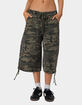 EDIKTED Camo Cargo Bermuda Shorts image number 1