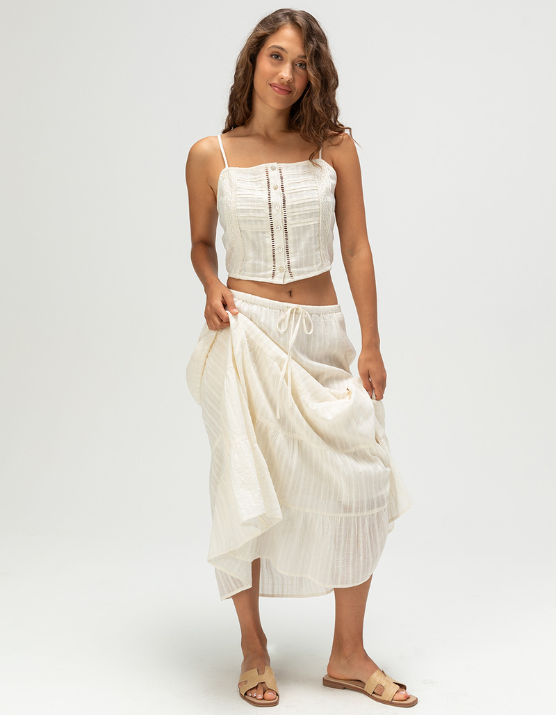 PATRONS OF PEACE Lotus Womens Maxi Skirt image number 4