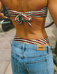 DAMSEL Ring Texture Bandeau Bikini Top image number 7