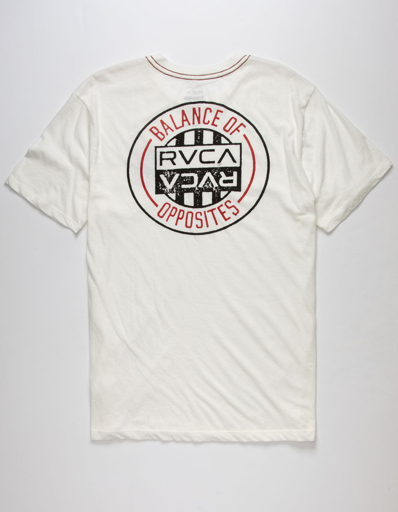 RVCA Current Seal Mens White T-Shirt image number 0
