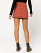 SKY AND SPARROW Button Front Plaid Mini Skirt image number 4