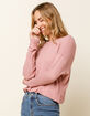 WEST OF MELROSE Options Open Back Womens Mauve Thermal Top image number 3