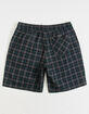 QUIKSILVER Dead Plaid Mens Volley Shorts image number 2