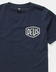 DEUS EX MACHINA Venice Address Mens Navy T-Shirt image number 3