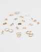 FULL TILT 20 Pack Teddy/Bow/Hoop Earrings image number 2