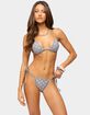 EDIKTED Tora Reversible Polka Dot Triangle Bikini Top image number 1