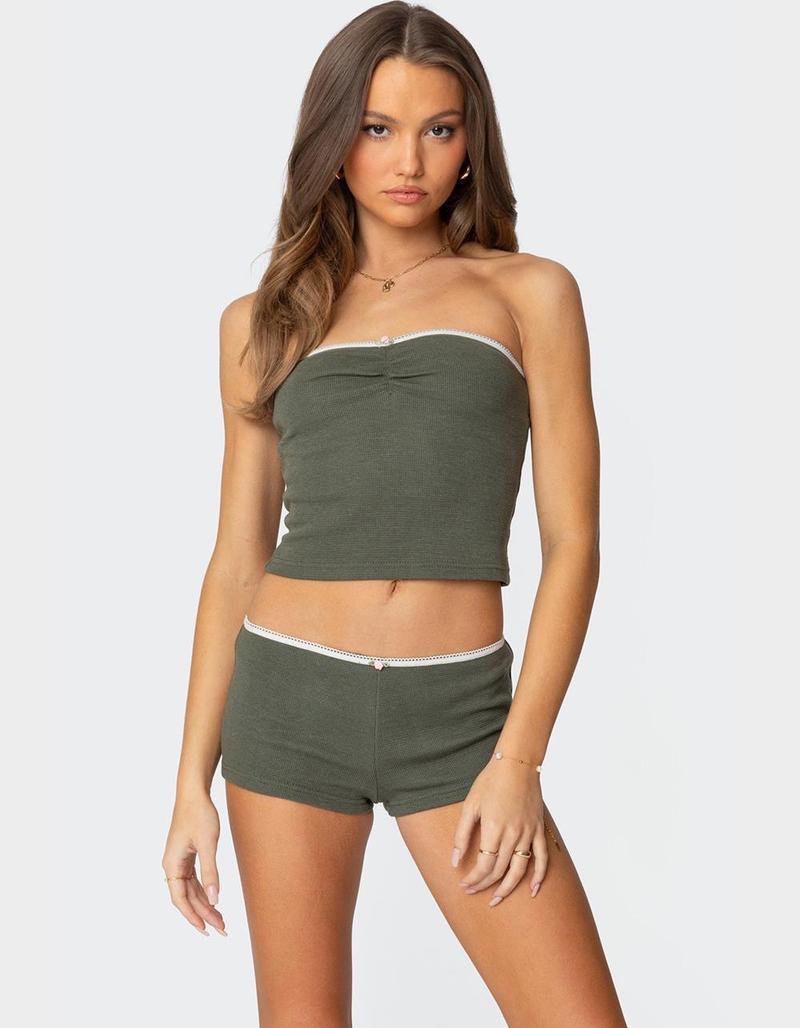 EDIKTED Georgina Waffle Tube Top image number 0