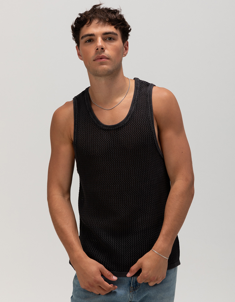 RSQ Mens Crochet Tank Top image number 0