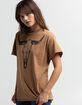 FULL TILT Horn Womens Oversized Tee image number 2