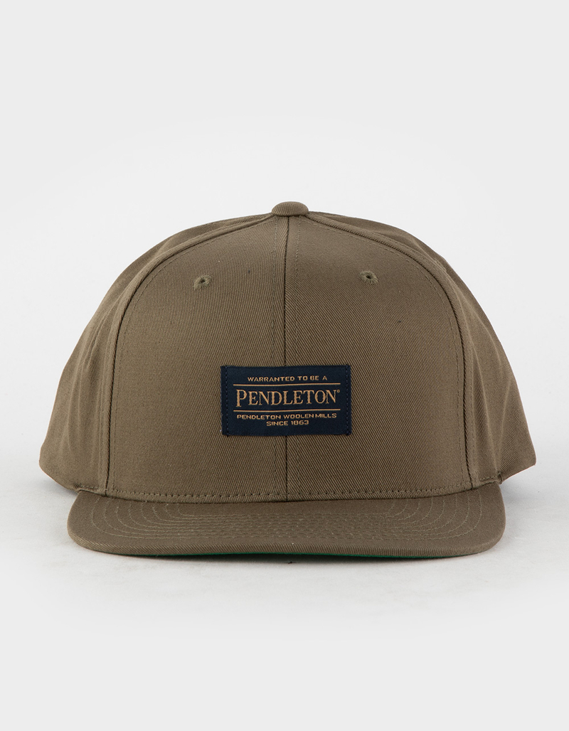 PENDLETON Logo Flat Brim Snapback Hat image number 1