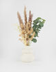 Floral and Grass Arrangement in Ceramic Vase image number 1