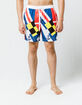 UNCLE RALPH Nautical Flag Mens Volley Shorts image number 3