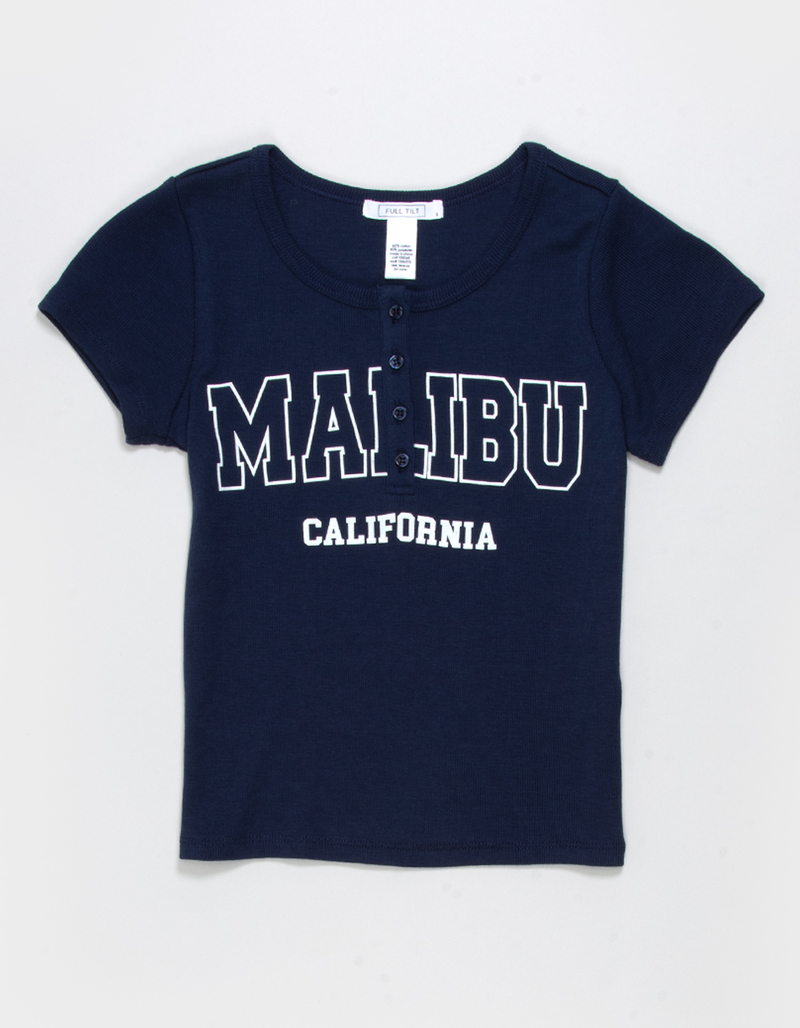 FULL TILT Malibu Girls Henley Top image number 0