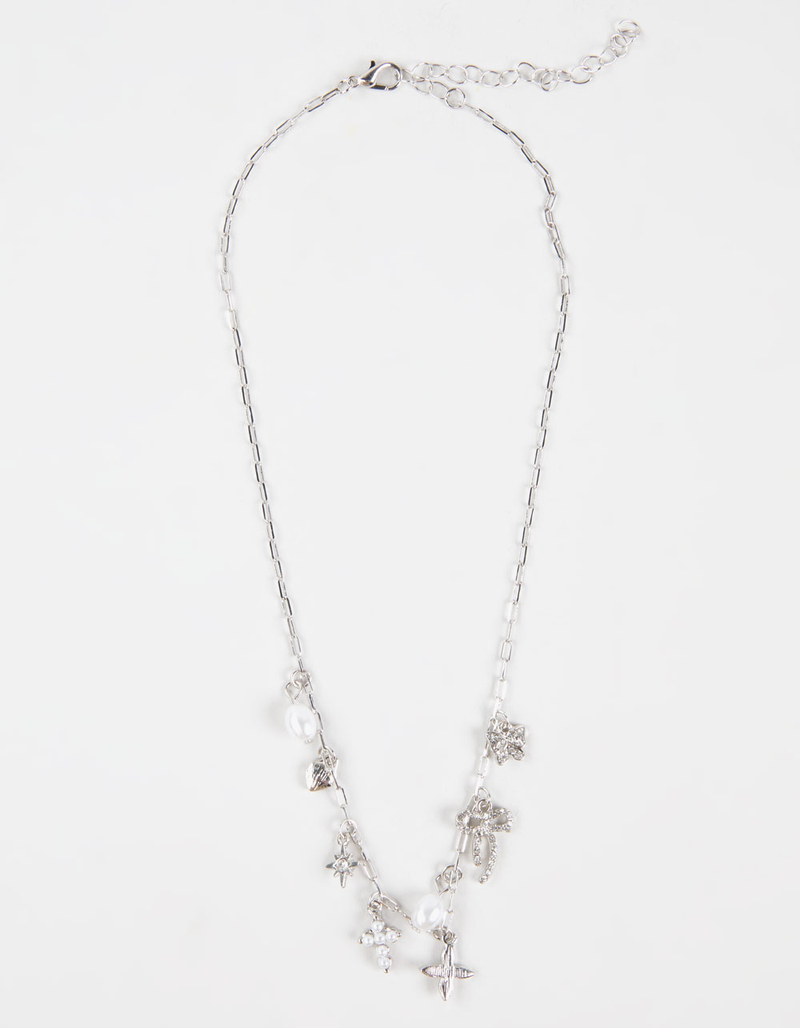 FULL TILT Cross/Bow/Strawberry Charm Necklace image number 0