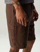 RSQ Mens Loose Twill Carpenter Shorts image number 7
