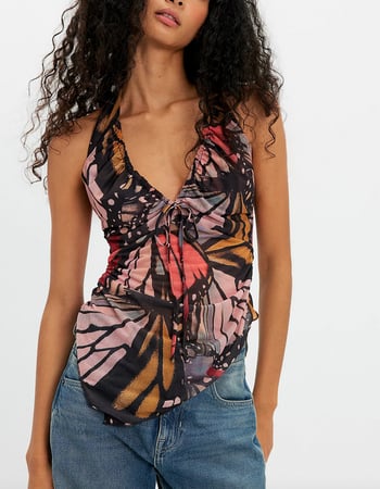 FREE PEOPLE Butterfly Effect Womens Halter Top Primary Image