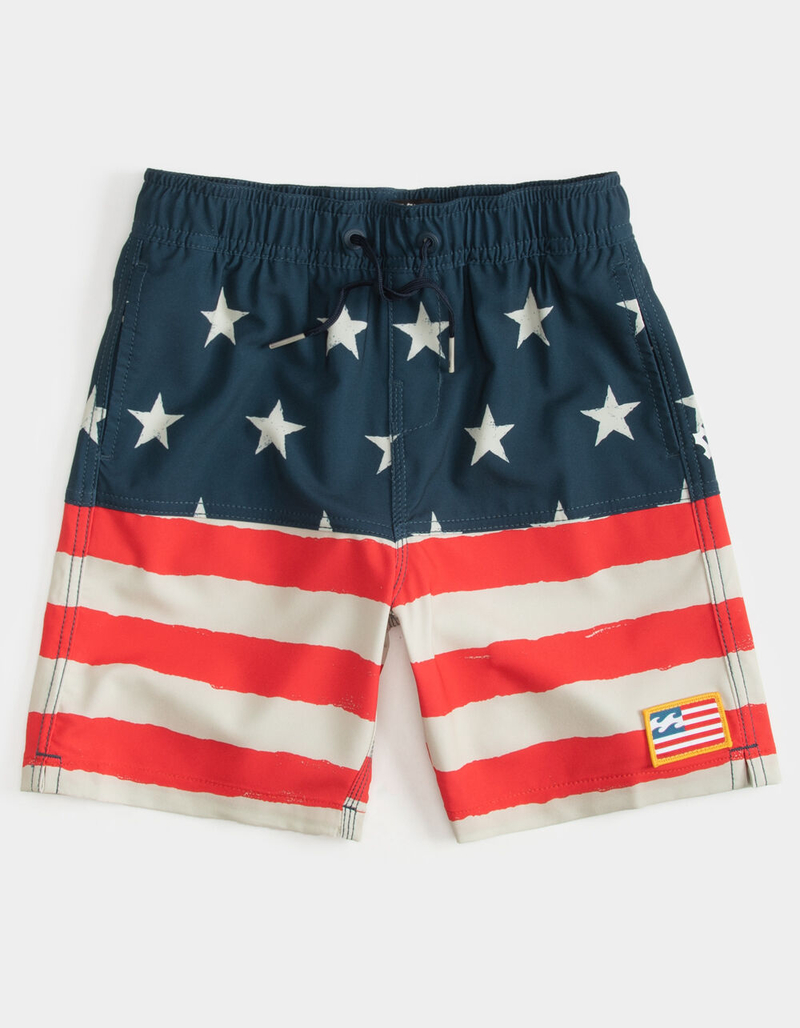 BILLABONG Fifty50 Layback Little Boys Volley Shorts (4-7) image number 1