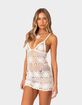 EDIKTED Raleigh Crochet Mini Dress image number 3