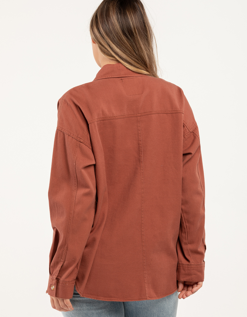 RSQ Womens Twill Shacket image number 7