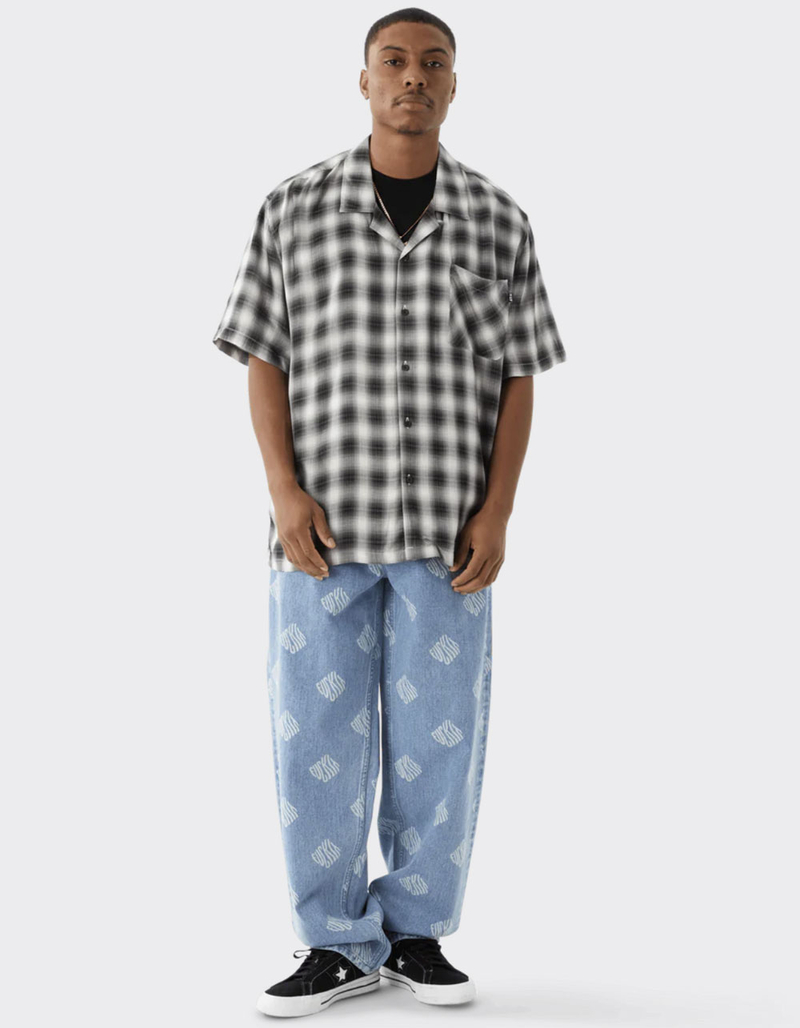 HUF Ombre Mens Button Up Shirt image number 3