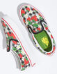 VANS Strawberry Gingham Girls Classic Slip-On Shoes image number 3
