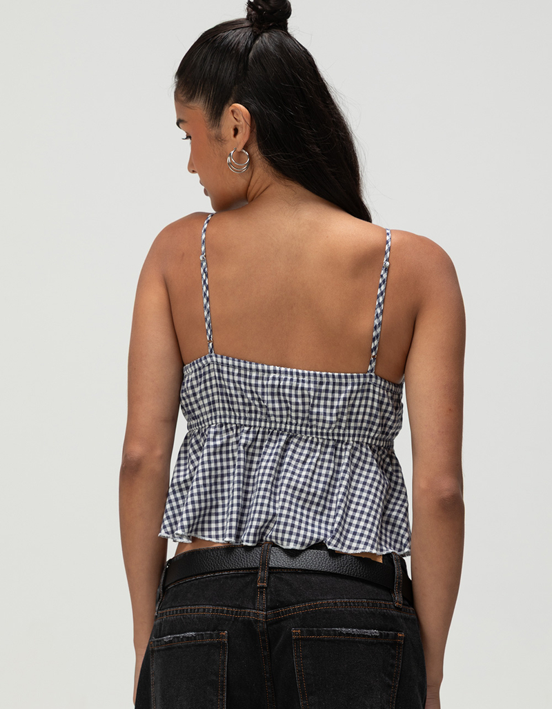 RSQ Womens Plaid Babydoll Top image number 3