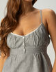 LOVE TREE Womens Stripe Babydoll Top image number 2