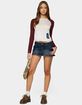 EDIKTED Adania Denim Mini Skort image number 5