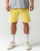 RSQ Fleece Mens Light Yellow Sweat Shorts image number 1