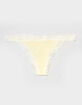 FULL TILT Rib Lace Trim Thong image number 1