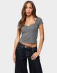 EDIKTED Ettalie Scoop Neck Tee image number 1