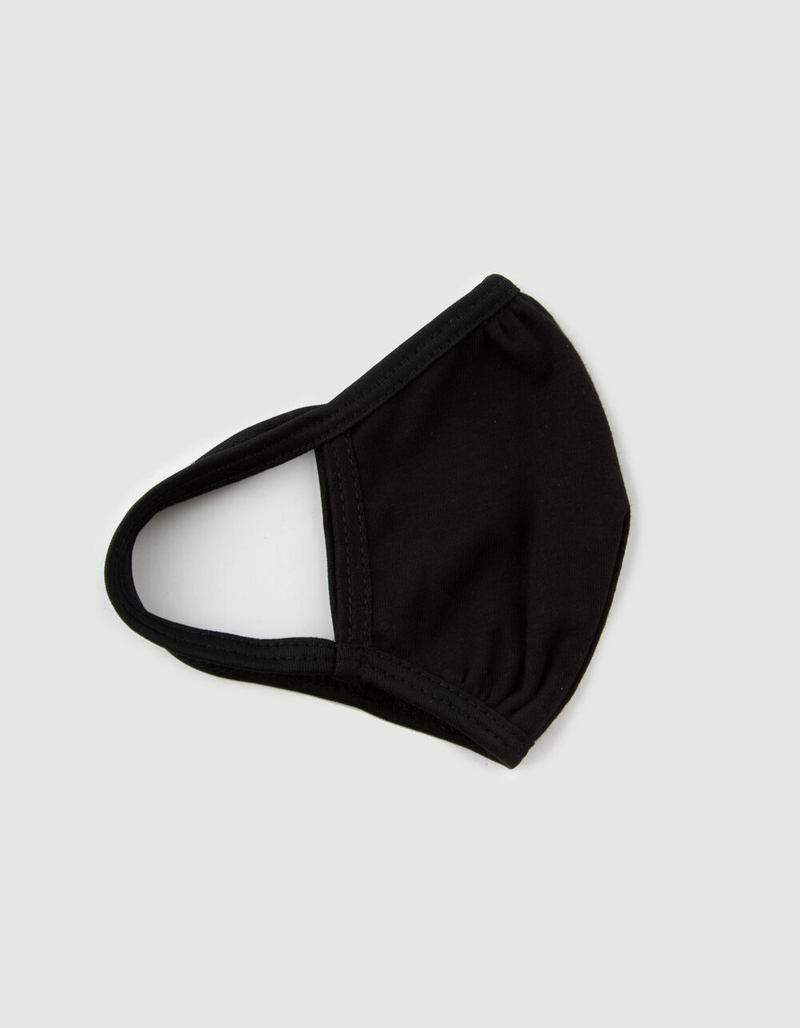 Solid Kids Black Fashion Face Mask image number 1