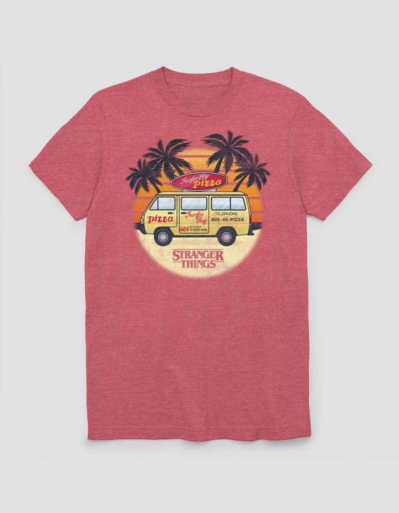 STRANGER THINGS Surfer Boy Sunset Unisex Tee image number 0