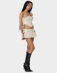 EDIKTED Margaret Pleated Ribbon Mini Skort image number 3