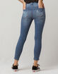 IVY & MAIN Seamed High Waisted Womens Ripped Skinny Jeans image number 3