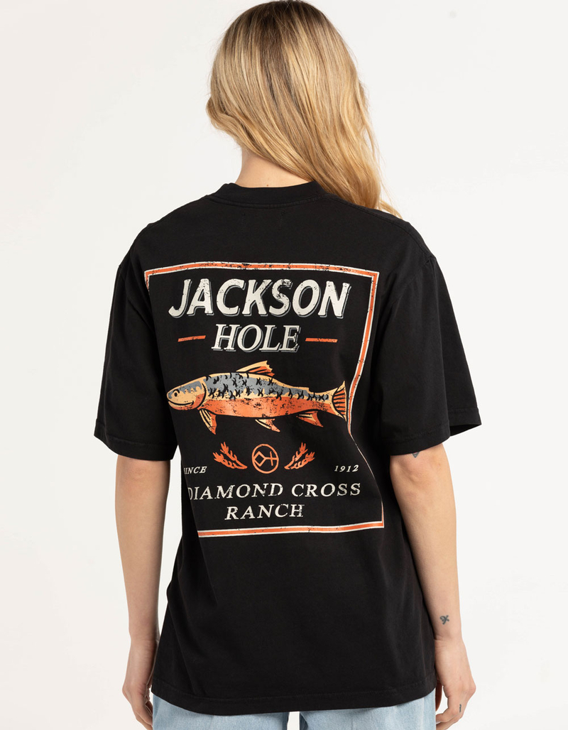 DIAMOND CROSS RANCH Gone Fishin Womens Oversized Tee image number 0