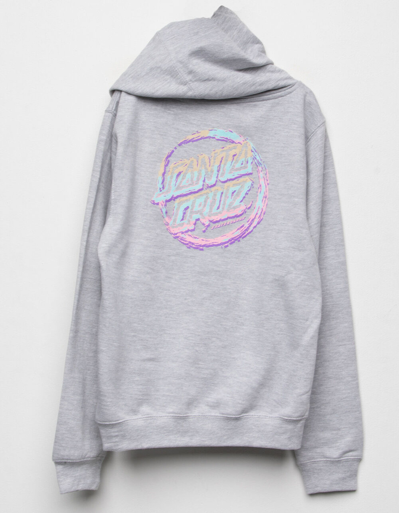 SANTA CRUZ Throwdown Girls Heather Gray Hoodie image number 0