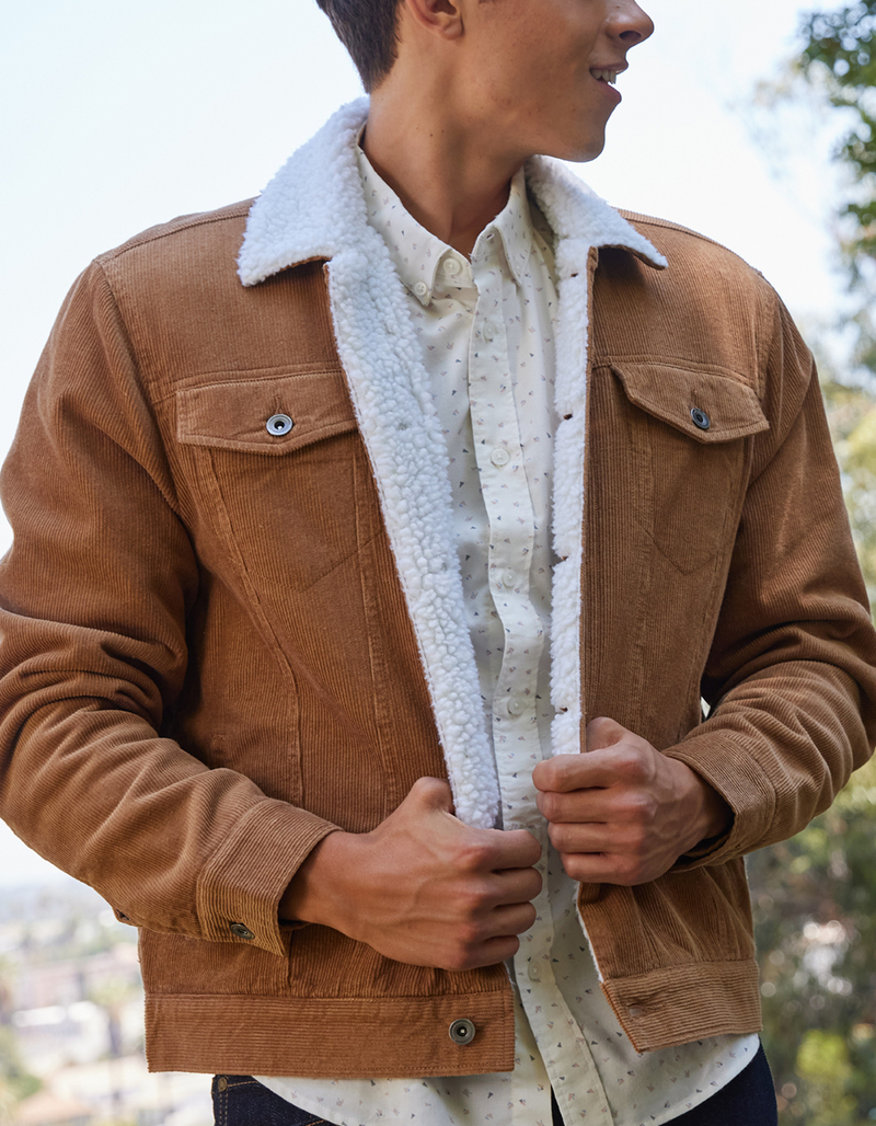 RSQ Mens Sherpa Lined Corduroy Jacket image number 6