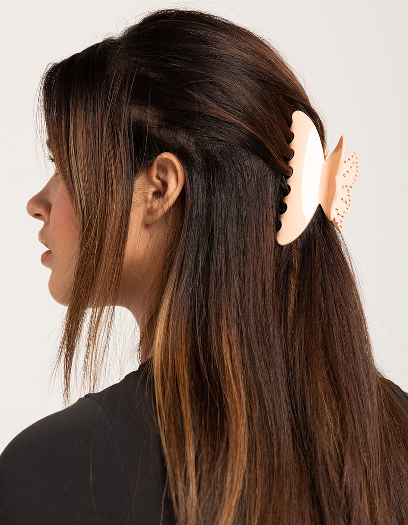 FULL TILT Butterfly Rhinestone Claw Clip image number 3