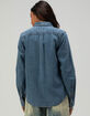 GUESS JEANS Long Sleeve Denim Button Up Womens Shirt image number 4