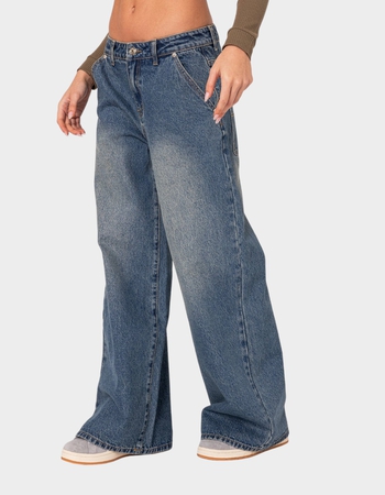 EDIKTED Super Baggy Wide Leg Jeans Alternative Image