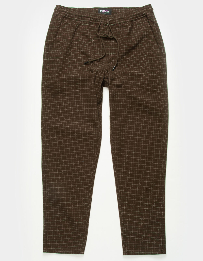 RSQ Mens Pull On Plaid Pants image number 0